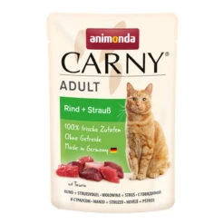 Animonda Carny Adult Rind & Strauß 12 X 85g.-Beutel