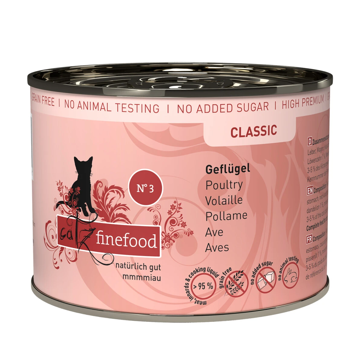 Catz Finefood No. 3 Geflügel 200g. 1 Catz Finefood No. 3 Geflügel 200g.