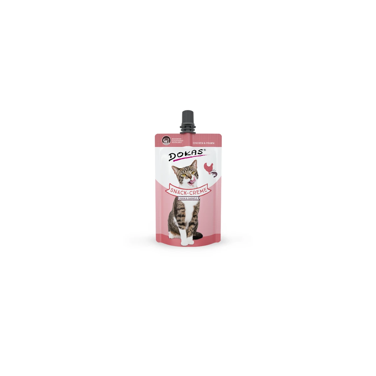 Dokas Cat Snack-Creme Huhn & Garnele 90g. 1 Dokas Cat Snack-Creme Huhn & Garnele 90g.