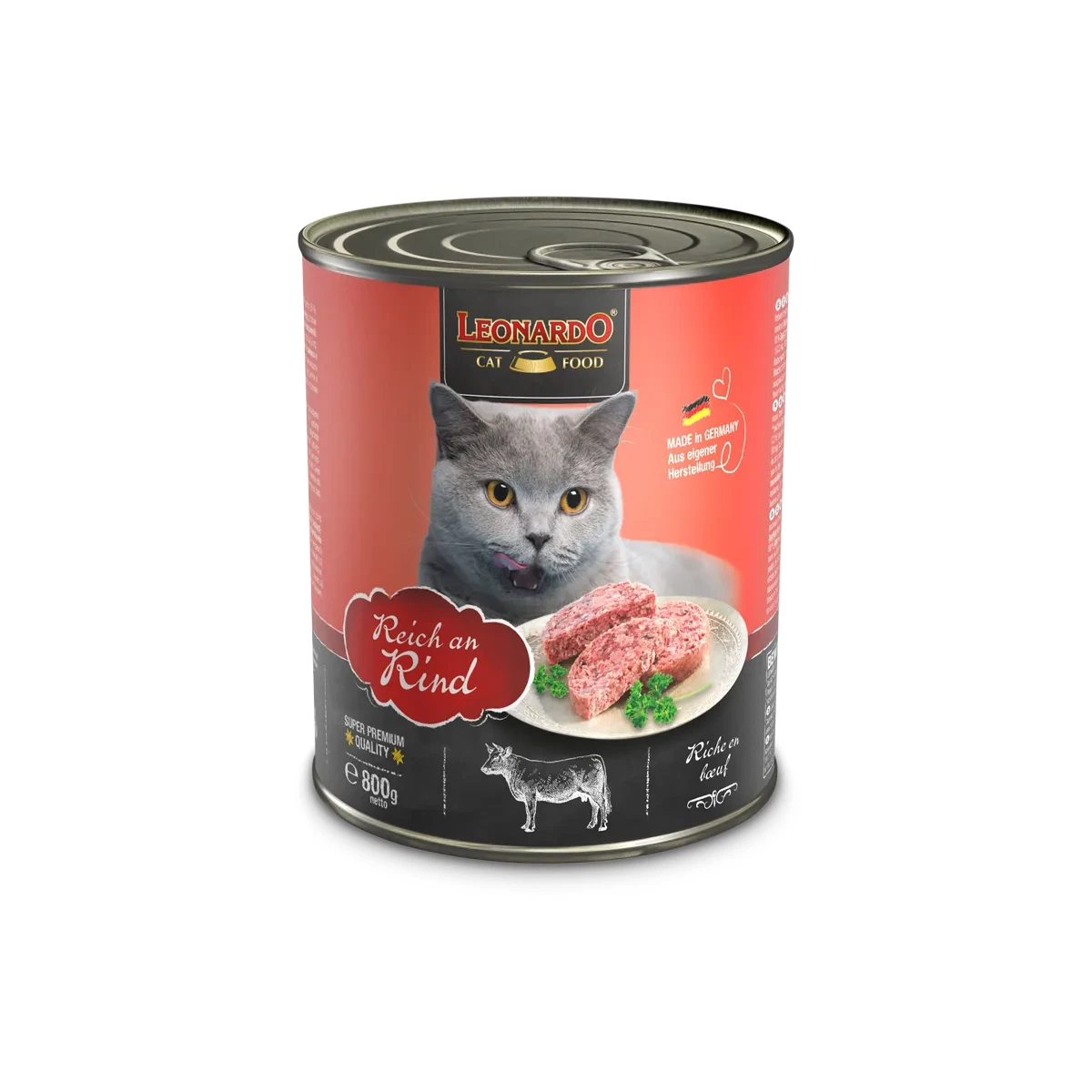 Leonardo Cat Reich An Rind 800g. 1 Leonardo Cat Reich An Rind 800g.