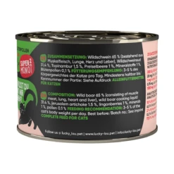 Lucky Lou SuperMono² Wildschwein 200g.-Dose 3 Lucky Lou SuperMono² Wildschwein 200g.-Dose -Rundum Katz Verkaufsgeschäft lucky lou supermono wildschwein 200g dose 12