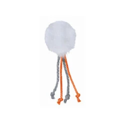 Plüschball Mit Rassel & Bändchen -Rundum Katz Verkaufsgeschäft plueschball mit rassel baendchen3