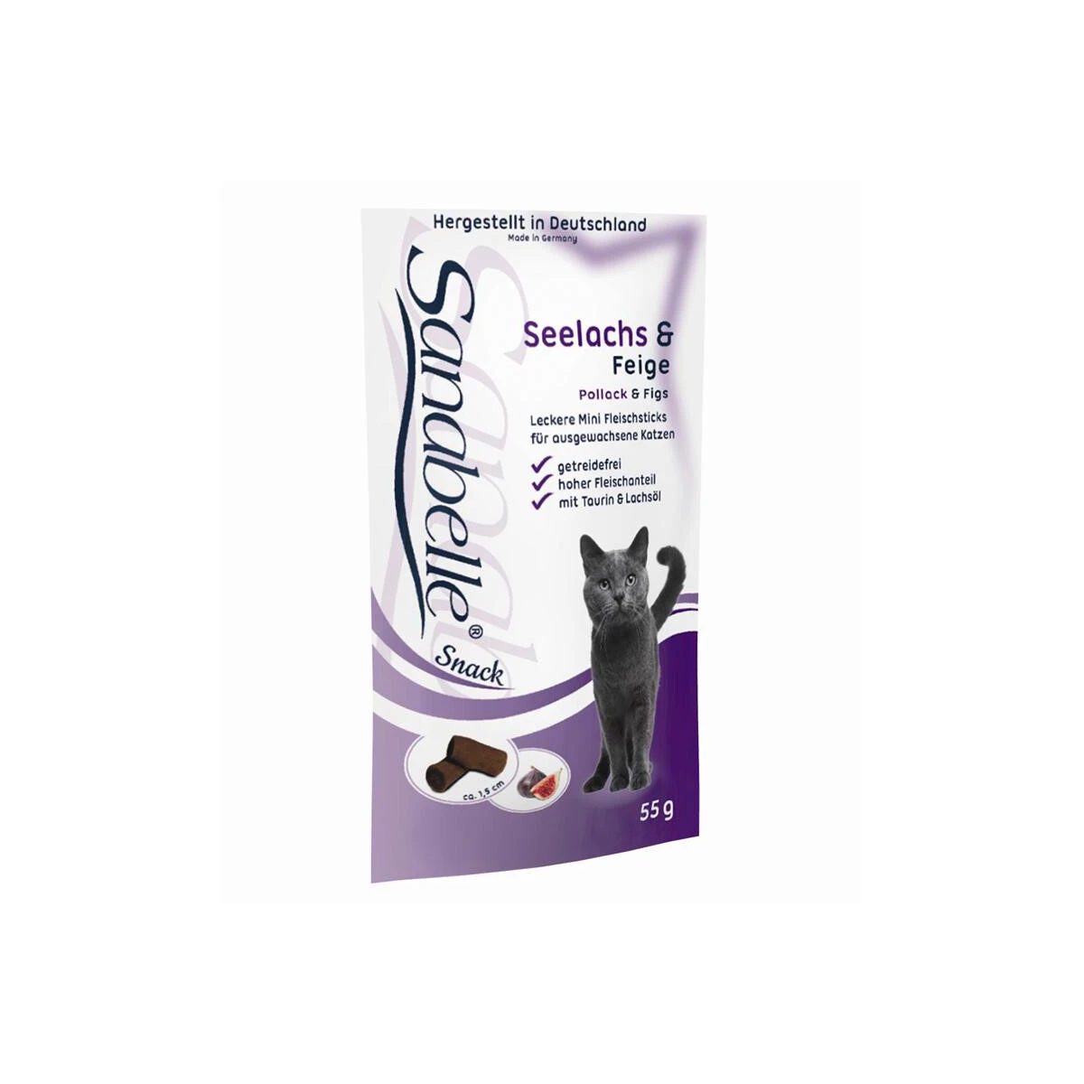 Sanabelle Snack Seelachs & Feige 55g.-Beutel 1 Sanabelle Snack Seelachs & Feige 55g.-Beutel
